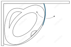 Aessel  Шторка на ванну Aessel Чарльстон – фотография-2